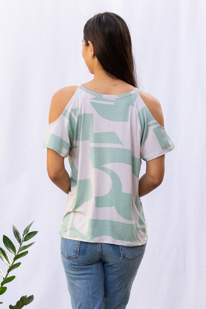 Ten Tomorrow: JENNIFER Cold Shoulder Tee Ten Tomorrow: JENNIFER Cold Shoulder Tee